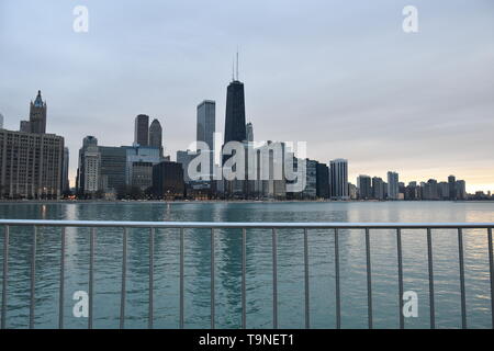 Iconic Blick auf Chicago, Illinois, USA Stockfoto