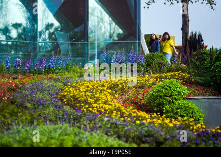 (190520) - Peking, 20. Mai 2019 (Xinhua) - Besucher Tour die Liaoning Garten des Peking Internationale Gartenbauausstellung in Peking, der Hauptstadt von China, 29. April 2019. Provinz Liaoning befindet sich im südlichen Teil der Nordosten Chinas befindet mit dem Bohai Meer und dem Gelben Meer liegend im Süden. Im Laufe der Jahre hat die Provinzregierung hat ökologische Entwicklung priorisiert und die Verbesserung der Umwelt in den Mittelpunkt ihrer Arbeit stellen. Die ökologischen Bedingungen der Provinz haben dank der Verbesserung der systematischen Erhaltung der natürlichen Umwelt, die gesamte Verwaltung der ländlichen Stockfoto