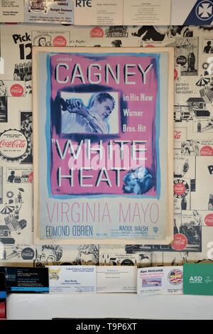 Filmplakat für Weiße Hitze mit James Cagney, Virginia Mayo und Edmond O'Brian, in Torrance und Chatsworth, Los Angeles Kalifornien 1949 gefilmt Stockfoto