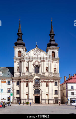 Kostel sv. Z Ignáce Loyoly, Masarykovo náměstí, Jihlava, Vysočina, Česká republika/Masaryk-platz, Stadt Jihlava, Region Liberec, Tschechische Republik, Eu Stockfoto