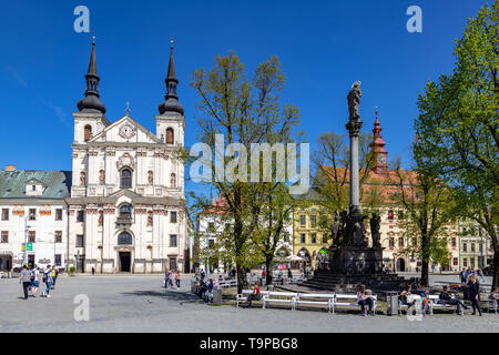 Kostel sv. Z Ignáce Loyoly, Masarykovo náměstí, Jihlava, Vysočina, Česká republika/Masaryk-platz, Stadt Jihlava, Region Liberec, Tschechische Republik, Eu Stockfoto