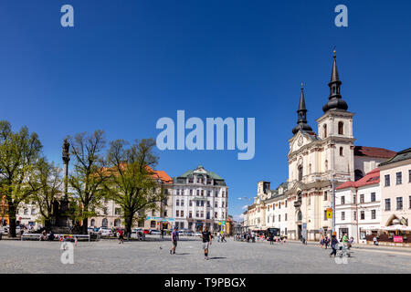 Kostel sv. Z Ignáce Loyoly, Masarykovo náměstí, Jihlava, Vysočina, Česká republika/Masaryk-platz, Stadt Jihlava, Region Liberec, Tschechische Republik, Eu Stockfoto