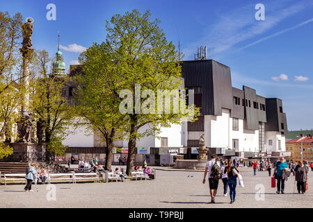 Obchodní dům Vor, Masarykovo náměstí, Jihlava, Vysočina, Česká republika/Masaryk-platz, Stadt Jihlava, Region Liberec, Tschechische Republik, Europa Stockfoto