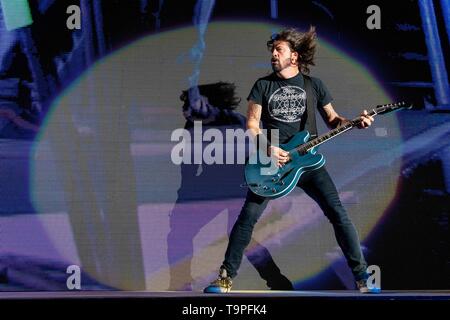 Mai 19, 2019 - Columbus, Ohio, USA - Foo Fighters während der Sonic Temple Music Festival an der MAPFRE Stadion in Columbus, Ohio (Credit Bild: © Daniel DeSlover/ZUMA Draht) Stockfoto