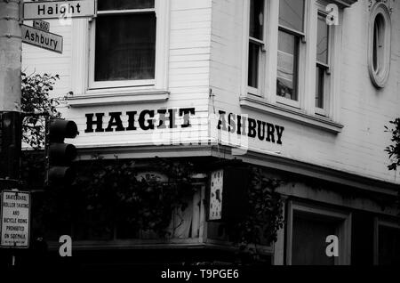 Haight Ashbury Street Zeichen Stockfoto