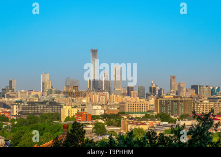 Die Skyline von Peking, der Hauptstadt von China Stockfoto