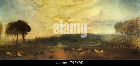 Joseph Mallord William Turner - See petworth Sonnenuntergang kämpfen Dollars 1829 Stockfoto