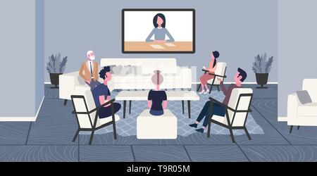 Geschäftsleute tun Videokonferenzen Kollegen in Online business meeting Web Konferenz Konzept office Gruppe Arbeitnehmer diskutieren Co - arbeiten Stock Vektor