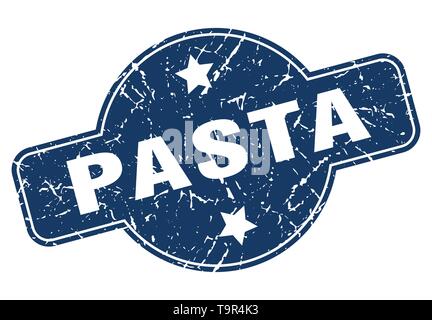 Pasta vintage Runde isolierte Stempel Stock Vektor