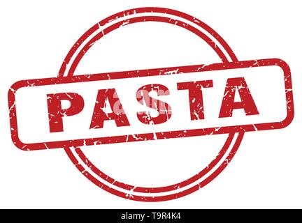 Pasta runde Vintage grunge Stempel Stock Vektor