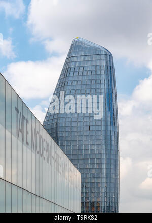 Neue Wolkenkratzer in London offiziell nennt man Blackfriars. Auch als Vase oder der Boomerang bekannt. Stockfoto