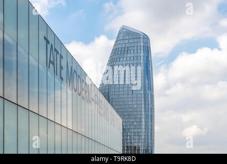 Neue Wolkenkratzer in London offiziell nennt man Blackfriars. Auch als Vase oder der Boomerang bekannt. Stockfoto