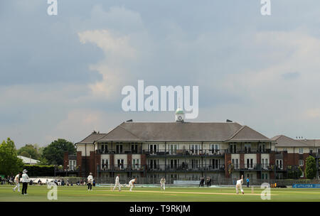 Einen allgemeinen Überblick über das Spiel zwischen Kent und Surrey während des Tages eine der Specsavers Abteilung eine County Championship match Im County, Beckenham. Stockfoto