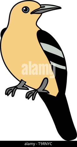 Vektor scandi Cartoon animal Clipart iora Vogel Stock Vektor