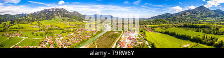 Antenne Brauneck Isar Lenggriess Wegscheid. Die bayerischen Alpen. Ski Resort. Mai 2019 Stockfoto