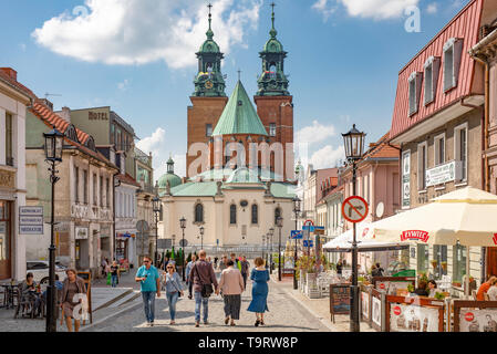 Kathedrale. Altstadt sakralen und weltlichen Gebäuden, Architektur der ersten polnischen Hauptstadt. Gniezno/Polen. Stockfoto