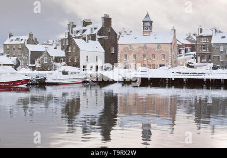 In Lerwick, Shetland Isles, nördlich von Schottland, UK im Winter. Stockfoto