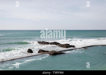 Bude Open Air Pool Stockfoto