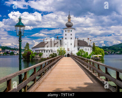 Schloss Orth am Traunsee, Gmunden, Salzkammer, Oberösterreich, Österreich, Schloß Orth im Traunsee, Salzkammergut, Oberösterreich, Österreic Stockfoto