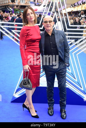 Bernie Taupin und Heather Lynn Hodgins Kidd an der Rocketman UK Premiere, im Odeon Luxe, Leicester Square, London. Stockfoto