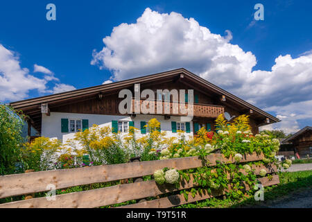 Berg Wam in der Nähe von Garmisch-Partenkirchen, Werdenfelser Land, Oberbayern, Bayern, Deutschland, Europa, Wamberg bei Garmisch-Partenkirchen, Werdenfel Stockfoto