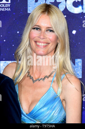 Claudia Schiffer an der Rocketman UK Premiere, im Odeon Luxe, Leicester Square, London. Stockfoto