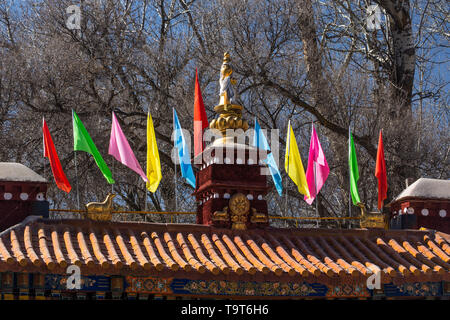Den Norbulingka Palast wurde der Sommerpalast des Dalai Lama von 1755 bis 1959. Es ist Teil des historischen Ensembles der Potala Palast,