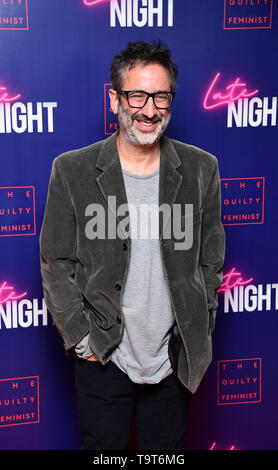 David Baddiel Teilnahme am späten Abend Fall in Verbindung mit dem Schuldig Feministische am Picturehouse Central, London. Stockfoto