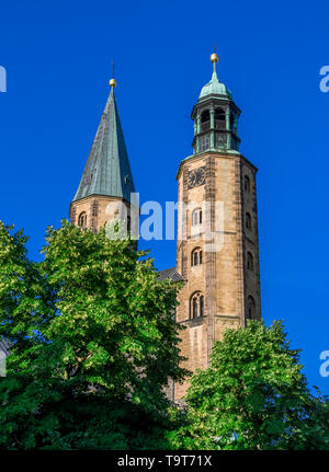 Markt Kirche St. Cosmas und Damian, der historischen Altstadt in Goslar, UNESCO-Weltkulturerbe, Harz, Niedersachsen, Deutschland, Europa, Markt Stockfoto