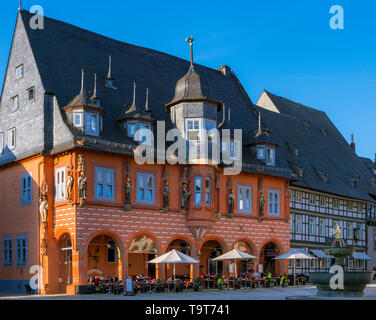 UNESCO-Weltkulturerbe Kaiserworth (Zunfthaus der Draper) auf dem Marktplatz in Goslar Niedersachsen Deutschland, Europa, UNESCO-Welterbestätte K Stockfoto