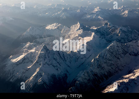 Die Hengduan Berge separate der tibetischen Hochebene von Yunnan und Guizhou Hochebene im Westen Chinas in der Region Kham und historisch genannt wird. Stockfoto