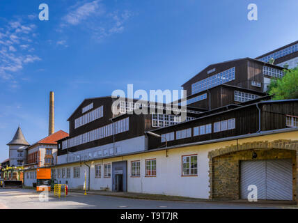 Das Besucherbergwerk und Museum Rammelsberg, UNESCO-Weltkulturerbe, Goslar, Harz, Niedersachsen, Deutschland, Europa, Besucherbergwerk und Museum Ramme Stockfoto