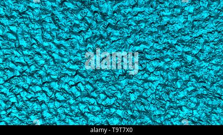 3D-Illustration der abstrakten Band Hintergrund, blau gefärbten jelly Flüssigkeit mit Wellen. Stockfoto