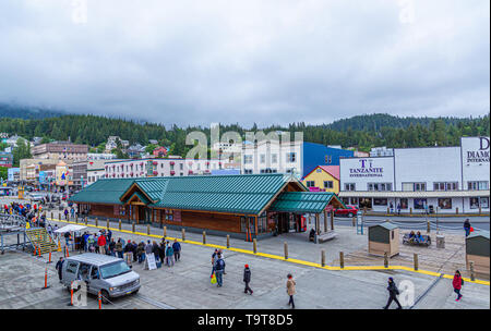 Touren Treffen in Ketchikan Stockfoto