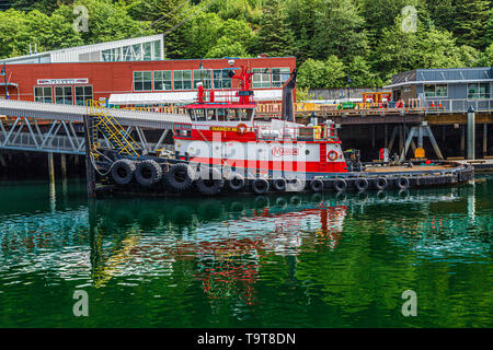 Tugboat in Jueau Stockfoto