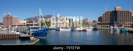 Hobarts Hafen Panorama Stockfoto