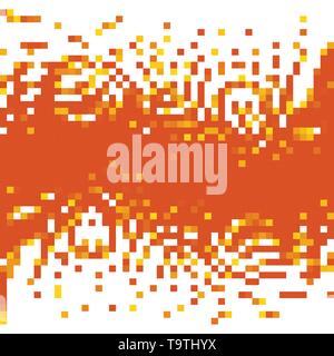 Pixel Art Hintergrund. Vector Illustration. Abstrakte Muster mit quadratischen Pixeln. Mosaik Hintergrund Stock Vektor