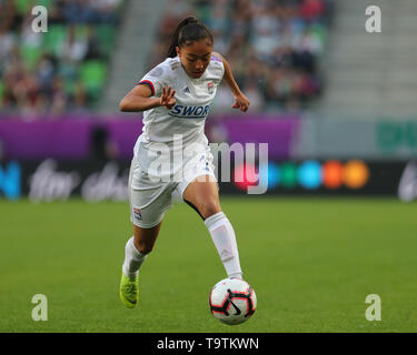 BUDAPEST, Ungarn - 18. Mai: Selma Bacha von Olympique Lyonnais während der UEFA Champions League Finale zwischen Olympique Lyonnais und FC Barcel Stockfoto