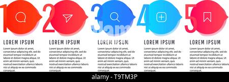 Kreative Konzept der Gradient Elemente, Diagramme Stock Vektor