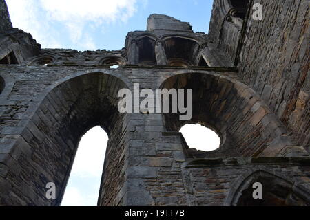 Nördlichen Querschiff von Elgin Cathedral Stockfoto