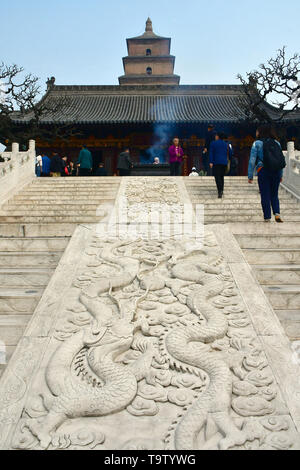 Daci'en Tempel komplex, Dàcí'ēn Sì, Xi'an, Hszian, China, Asien, UNESCO Weltkulturerbe Stockfoto