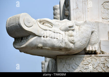 Statue, Daci'en Tempel komplex, Dàcí'ēn Sì, Xi'an, Hszian, China, Asien, UNESCO Weltkulturerbe Stockfoto