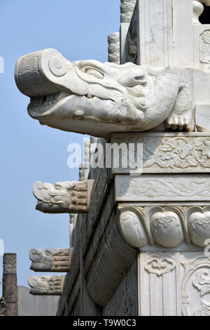 Statue, Daci'en Tempel komplex, Dàcí'ēn Sì, Xi'an, Hszian, China, Asien, UNESCO Weltkulturerbe Stockfoto