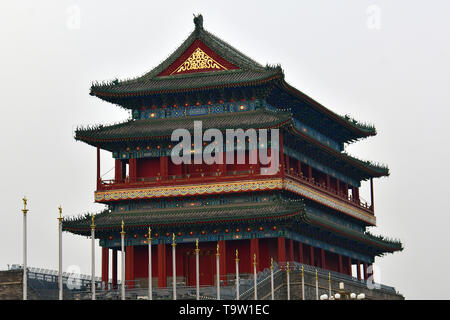 Zhengyangmen Torhaus auf dem Platz des Himmlischen Friedens, Tiān'ānmén Guǎngchǎng, Peking, Peking, China, Asien Stockfoto