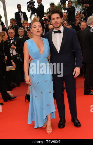 Cannes, Frankreich. 20 Mai, 2019. CANNES, Frankreich. Mai 20, 2019: Francois Zivil & Florenz Pugh bei der Gala Premiere für "La Belle Epoque" am Festival de Cannes. Foto: Paul Smith/Alamy leben Nachrichten Stockfoto