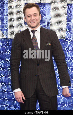 London, Großbritannien. 20 Mai, 2019. LONDON, GROSSBRITANNIEN. Mai 20, 2019: Taron Egerton anreisen, für die "Rocketman" UK-Premiere in Leicester Square, London. Bild: Steve Vas/Featureflash Credit: Paul Smith/Alamy leben Nachrichten Stockfoto