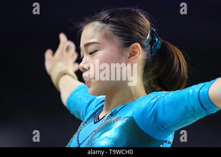 Musashino Wald Sport Plaza, Tokio, Japan. 18 Mai, 2019. Aiko Sugihara, 18. Mai 2019 - Turnen: Die 58 NHK-Cup Frauen Einzel-mehrkampf an der Musashino Wald Sport Plaza, Tokio, Japan. Credit: Naoki Nishimura/LBA SPORT/Alamy leben Nachrichten Stockfoto