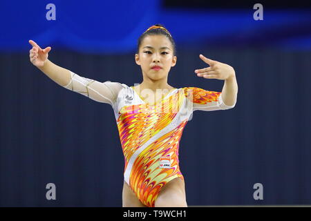 Musashino Wald Sport Plaza, Tokio, Japan. 18 Mai, 2019. /Chiaki Hatakeda, 18. Mai 2019 - Turnen: Die 58 NHK-Cup Frauen Einzel-mehrkampf an der Musashino Wald Sport Plaza, Tokio, Japan. Credit: Naoki Nishimura/LBA SPORT/Alamy leben Nachrichten Stockfoto