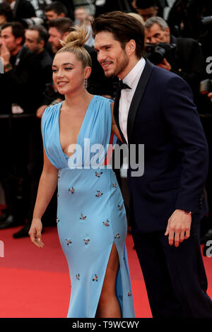 CANNES - 20. Mai: Florenz Pugh und Francois Zivil kommt zur Premiere von "LA BELLE EPOQUE", die im Rahmen der 2019 Cannes Film Festival am 20. Mai 2019 im Palais des Festivals in Cannes, Frankreich. (Foto durch Lyvans Boolaky/imageSPACE/MediaPunch) Stockfoto