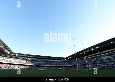 Datei: Allgemeine Ansicht der International Stadium Yokohama Veranstaltungsort für den Rugby World Cup 2019 in Japan stattfinden wird. Bild 27. OKTOBER 2018 Rugby: 2018 Bledisloe Cup, Rugby Test Match zwischen Neuseeland 37-20 Australien bei Nissan Stadion in Yokohama, Japan. Quelle: LBA/Alamy leben Nachrichten Stockfoto